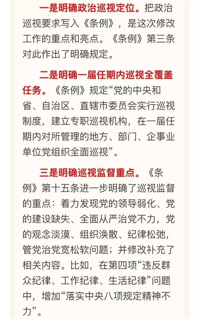 关于最新巡视条例的解读与分析，最新巡视条例内容概览