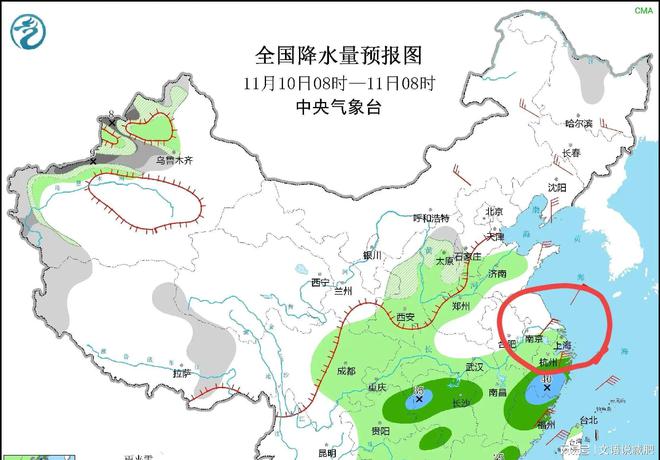 上海即将迎来罕见大降雨，或创1981年以来十一月降雨纪录